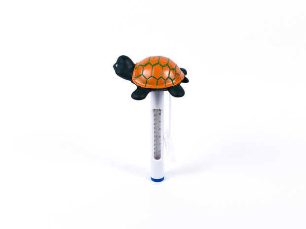 Waterthermometer met drijvende schildpad